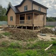 Фото готовых работ - Каркасно-щитовой дом 10х8 м. (К-67)
