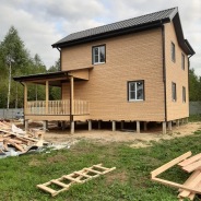 Фото готовых работ - Каркасно-щитовой дом 10х8 м. (К-67)