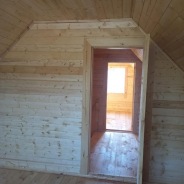 Фото готовых работ - Каркасно-щитовой дом 7,5х12 м.