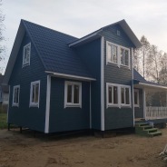 Фото готовых работ - Каркасно-щитовой дом 9х6 м. (К-15)