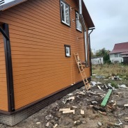 Фото готовых работ - Каркасно-щитовой дом 6х8 м. (К-12)