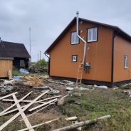 Фото готовых работ - Каркасно-щитовой дом 6х8 м. (К-12)