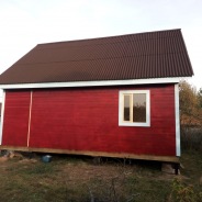 Фото готовых работ - Каркасно-щитовой дом 7.5 х 6.0 м.