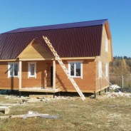 Фото готовых работ - Дом из проф. бруса камерной сушки 7.0 х 9.0 м (Д-49)