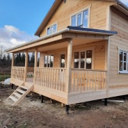 Фото готовых работ - Каркасно-щитовой дом 7х10,5 м (К-40)