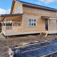 Фото готовых работ - Каркасно-щитовой дом 7х10,5 м (К-40)