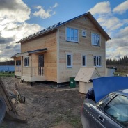 Фото готовых работ - Каркасно-щитовой дом 7х10,5 м (К-40)