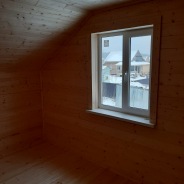 Фото готовых работ - Каркасно-щитовой дом 7.5 х 7.5 м + терраса 3.0 х 4.0 м