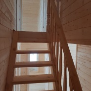 Фото готовых работ - Каркасно-щитовой дом 7.5 х 7.5 м + терраса 3.0 х 4.0 м