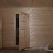 Фото готовых работ - Каркасно-щитовой дом 6.0 х 8.5 м с мансардой (К-138)