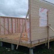 Фото готовых работ - Каркасно-щитовой дом 7.0 х 9.0 м с мансардой