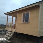 Фото готовых работ - Каркасно-щитовой дом 6.0 х 8.0 м (К-12)