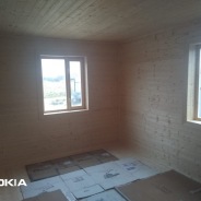 Фото готовых работ - Каркасно-щитовой дом 6.0 х 8.0 м (К-12)