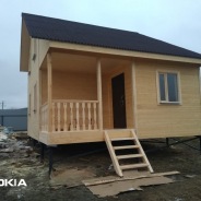 Фото готовых работ - Каркасно-щитовой дом 6.0 х 8.0 м (К-12)