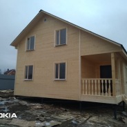 Фото готовых работ - Каркасно-щитовой дом 6.0 х 8.0 м (К-12)