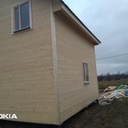 Фото готовых работ - Каркасно-щитовой дом 6.0 х 8.0 м (К-12)