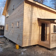 Фото готовых работ - Каркасно-щитовой дом 7,5х7,5 м.
