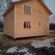 Фото готовых работ - Каркасно-щитовой дом 7,5х7,5 м.