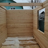 Фото готовых работ - Дом из проф.бруса камерной сушки 6х6 м.