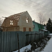 Фото готовых работ - Дом из проф.бруса камерной сушки 6х6 м.