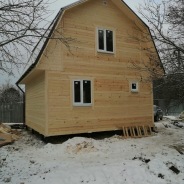Фото готовых работ - Дом из проф.бруса камерной сушки 6х6 м.