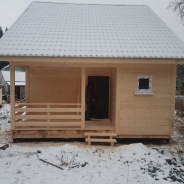 Фото готовых работ - Каркасно-щитовой дом 6х8 м. (К-12)