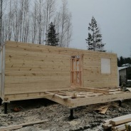 Фото готовых работ - Каркасно-щитовой дом 6.0 х 8.0 м.