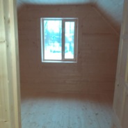 Фото готовых работ - Каркасно-щитовой дом 9х7 м с мансардой (К-15)