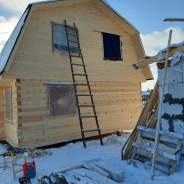 Фото готовых работ - Дом 7х9 м. из бруса камерной сушки