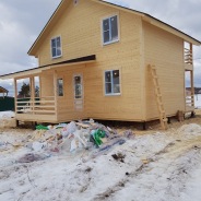 Фото готовых работ - Каркасный дом 6,0 х 8,0 м.