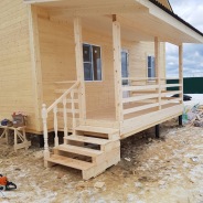 Фото готовых работ - Каркасный дом 6,0 х 8,0 м.