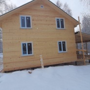 Фото готовых работ - Каркасный дом 6×8 м. + терраса 2×4 м.