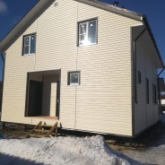 Фото готовых работ - Каркасный дом 8х12 м.