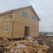 Фото готовых работ - Дом 8×9 м. из проф.бруса камерной сушки
