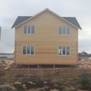 Фото готовых работ - Дом 8×9 м. из проф.бруса камерной сушки