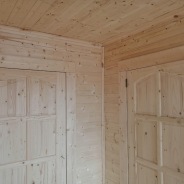 Фото готовых работ - Каркасный дом 6×8 м. + терраса 2,5×4 м.