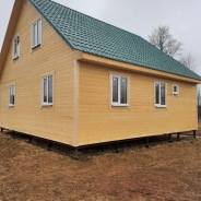 Фото готовых работ - Каркасный дом 9×9 м.