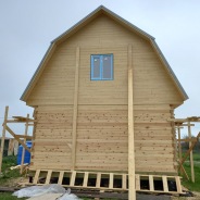 Фото готовых работ - Дом 6×8 м. из проф. бруса камерной сушки