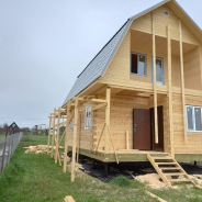 Фото готовых работ - Дом 6×8 м. из проф. бруса камерной сушки