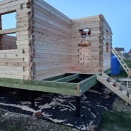 Фото готовых работ - Дом 6×8 м. из проф. бруса камерной сушки