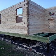Фото готовых работ - Дом 6×8 м. из проф. бруса камерной сушки