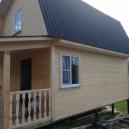 Фото готовых работ - Каркасный дом 6х7,5 м с мансардой (К-2)