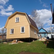 Фото готовых работ - Каркасный дом 6х7,5 м с мансардой (К-2)