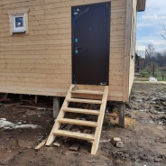 Фото готовых работ - Каркасный дом 7×8 м.