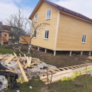 Фото готовых работ - Каркасный дом 7×8 м.