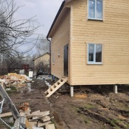 Фото готовых работ - Каркасный дом 7×8 м.