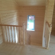 Фото готовых работ - Каркасный дом 8,0×8,0 м. + терраса 3,0×6,0 м.