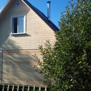 Фото готовых работ - Баня из проф.бруса камерной сушки 6х4 м., с мансардой