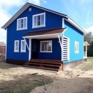 Фото готовых работ - Каркасный дом 8х8 м.