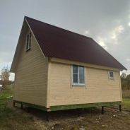Фото готовых работ - Каркасный дом 6х6 м., с мансардой